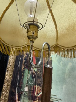 Lampara pie antigua - vintage