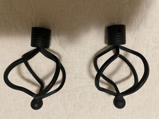 Cortinas lino beige y rosa mas barra de forja