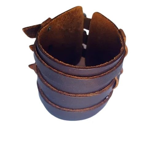 Brazalete cuero marrón