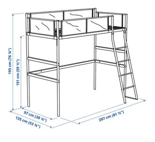 Litera blanca 90x 200