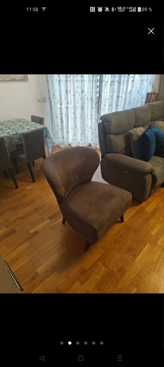 Sillón marrón diseño vintage