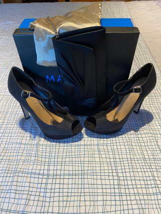 Zapatos y bolso Paz negros