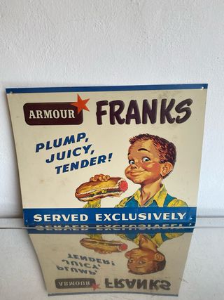 Chapa vintage Armour Franks