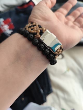 Collar rojo calaveras morado corazón zen ancla can