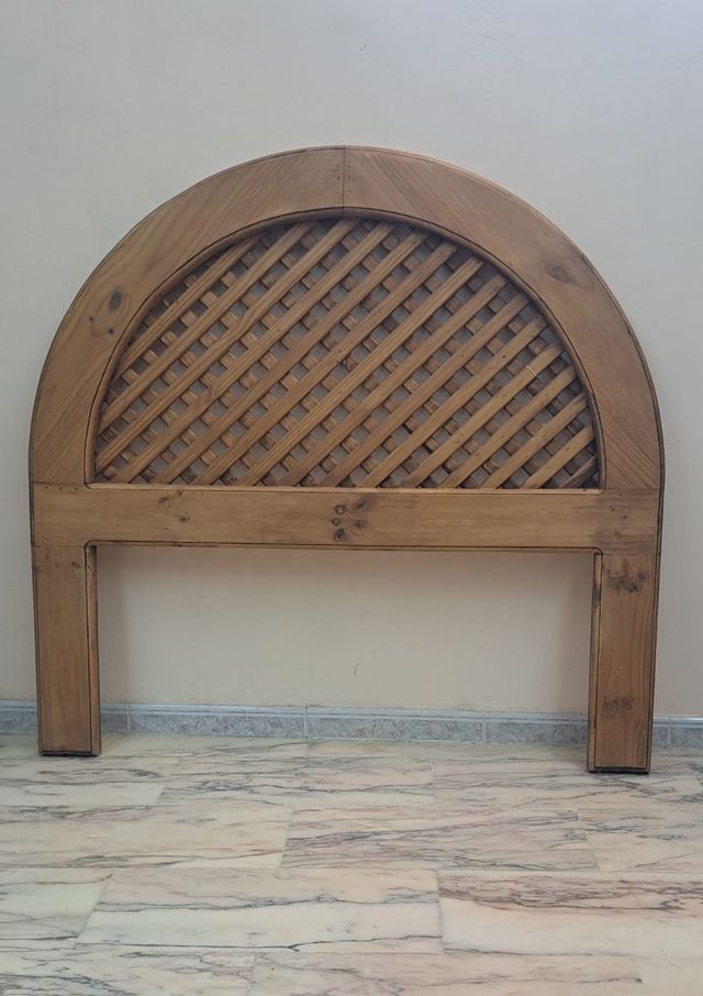 Cabecero madera estilo rústico