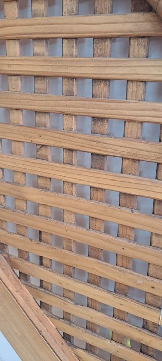 Cabecero madera estilo rústico