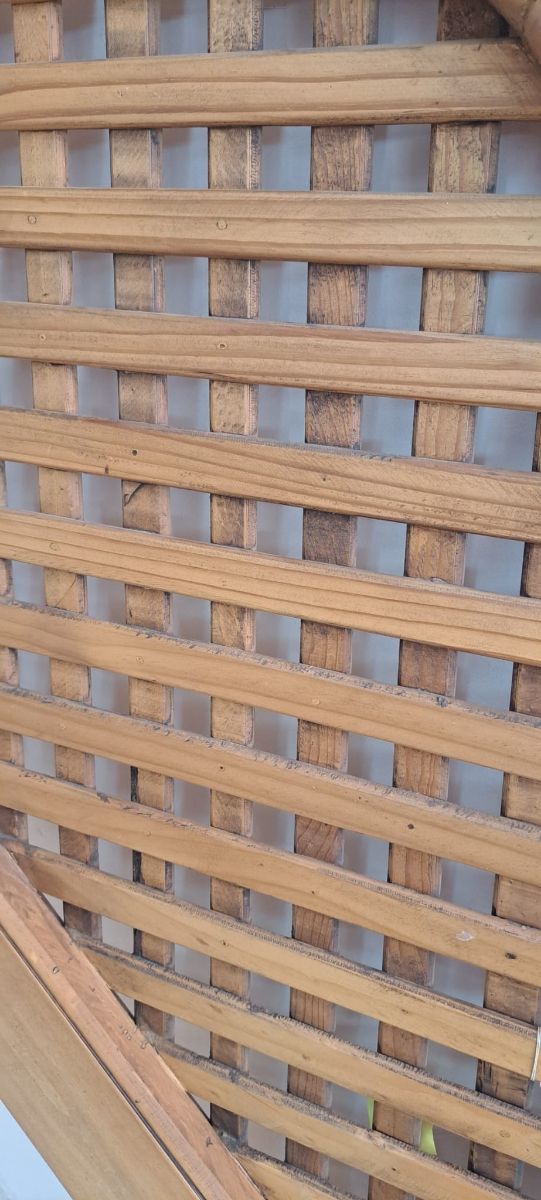 Cabecero madera estilo rústico