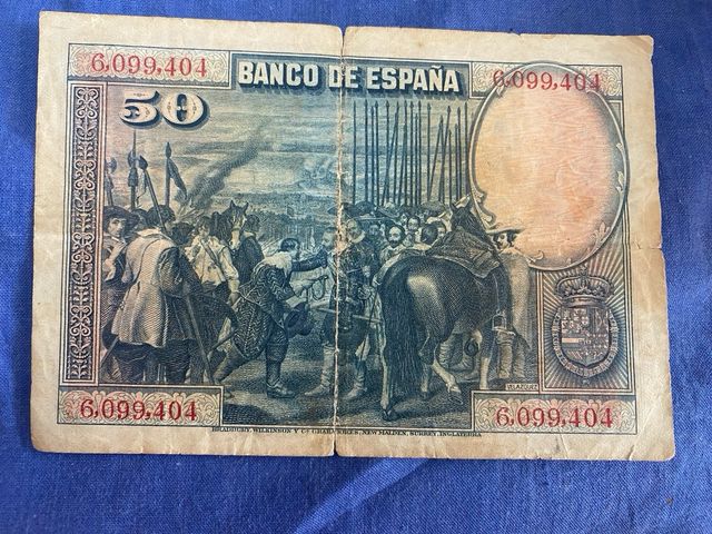 Billete 50 Pesetas España 1928