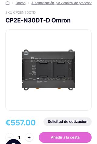 Controlador lógico OMRON CP2E