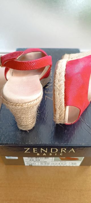 Alpargatas rojas ZENDRA nº36