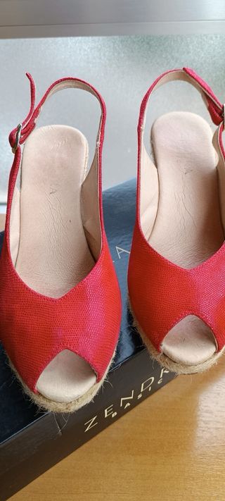 Alpargatas rojas ZENDRA nº36