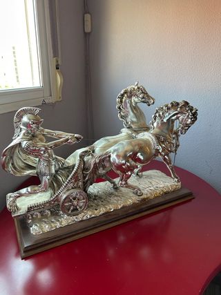 Figura Romana: Auriga y caballos