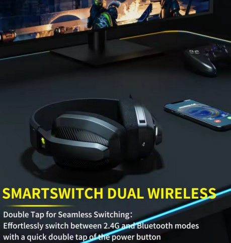 AURICULARES GAMING INALAMBRICOS BT/2.4 Ghz BW06-BT