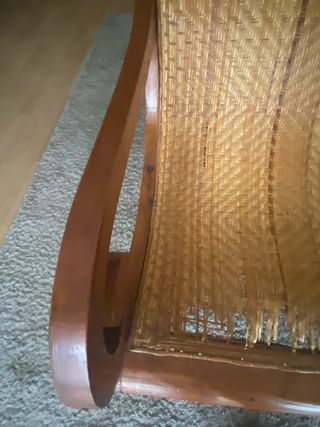 Sillón Teca Colonial Rattan