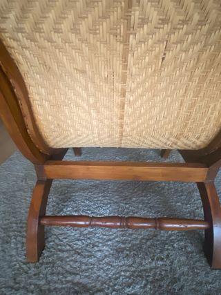 Sillón Teca Colonial Rattan