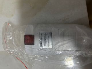 Ventilador techo blanco con luz.