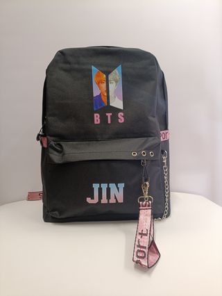 Mochila KPOP negra y rosa BTS  BLACK PINK 