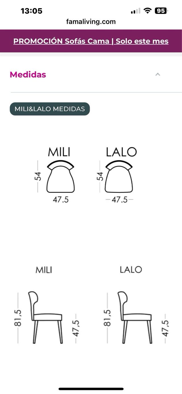4 Sillas Fama - Lila y Morado