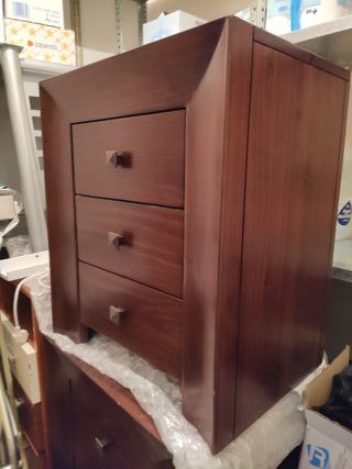 Mesitas noche madera - 2 uds