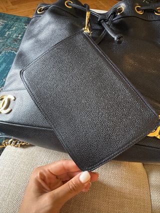 Zaino Chanel vintage blu