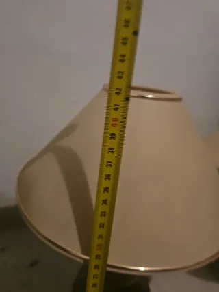 2 Lámparas mesa doradas estilo vintage