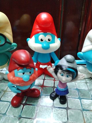 6 Pitufos figuras