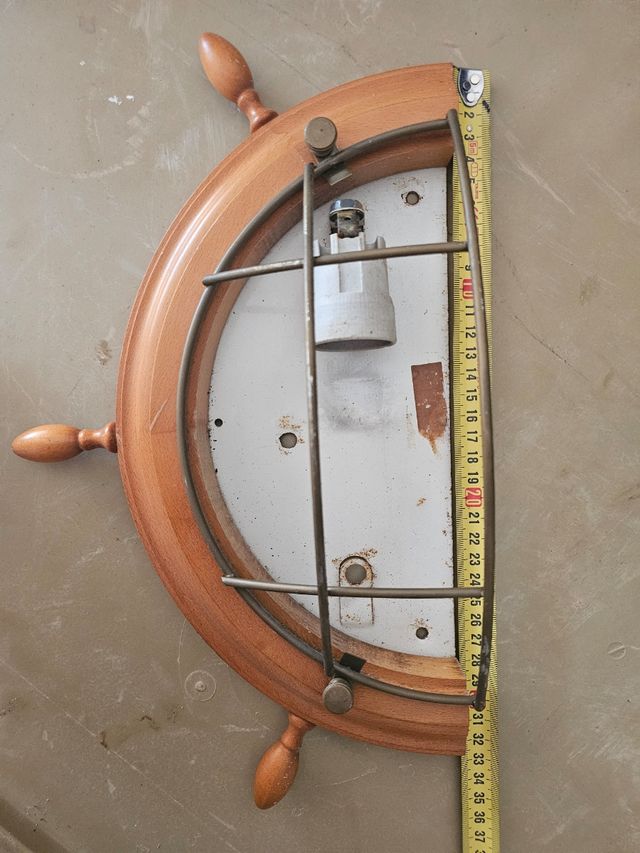 Applique marinaio in legno e metallo