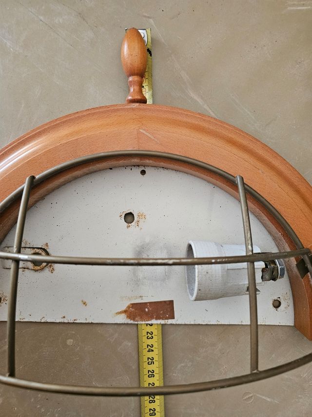 Applique marinaio in legno e metallo