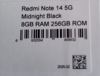 Redmi Note 14 5G - 8GB+256GB