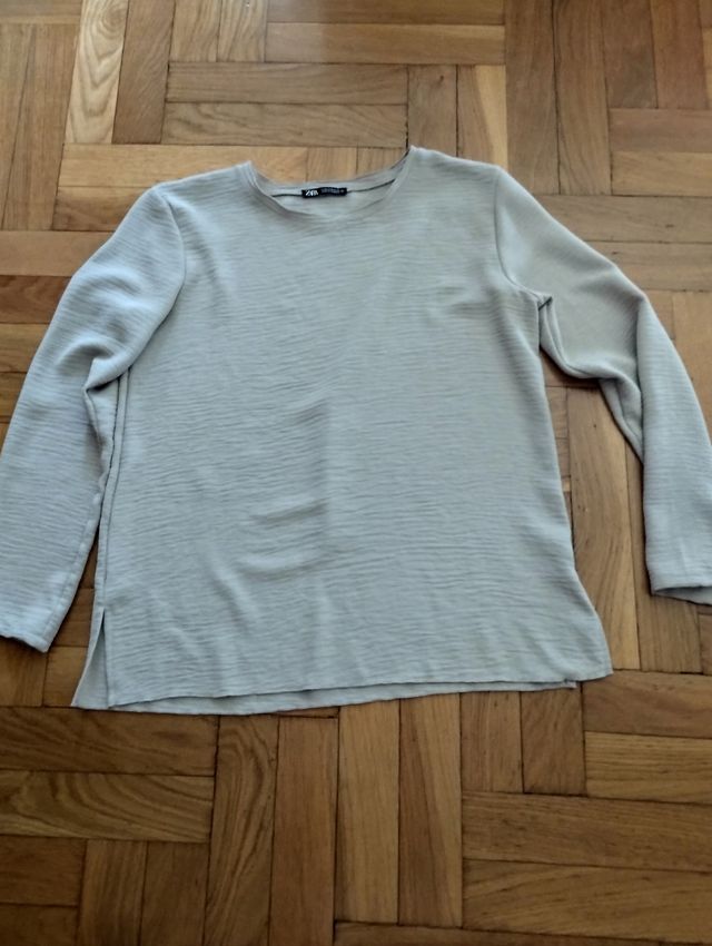 Camisa Zara beige M