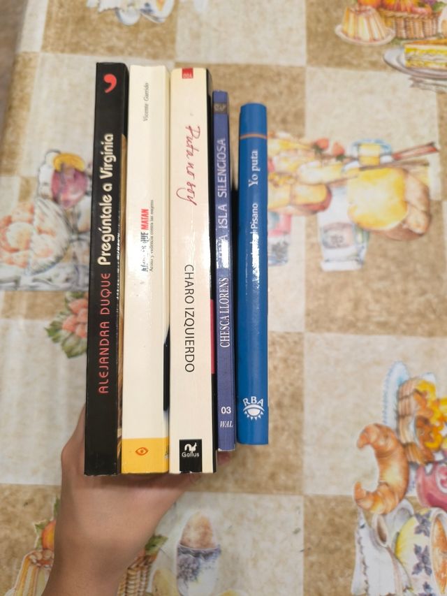 Lote 5 libros de prostitución violencia de género