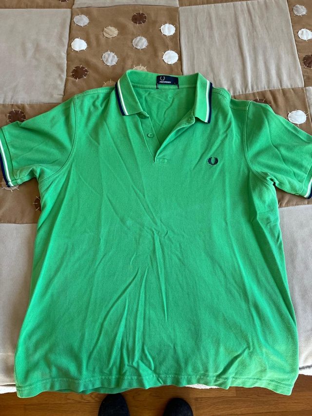 Polo Fred Perry verde Talla L
