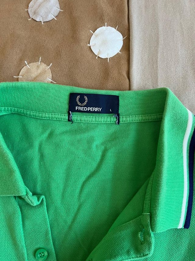 Polo Fred Perry verde Talla L