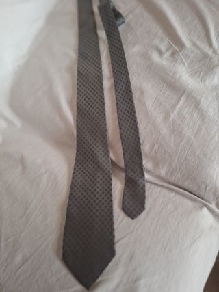 Cravatta Pierre Lorrain seta pura grigio blu