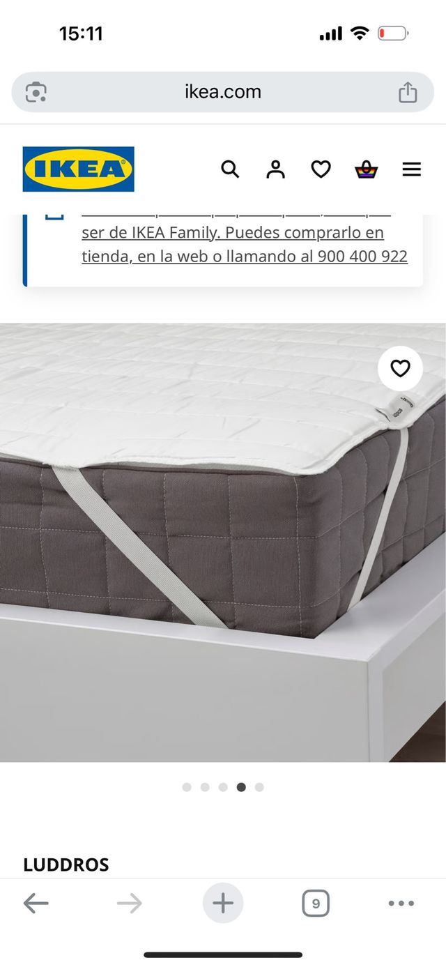 Protector colchón LUDDRÖS IKEA