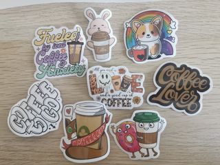 8 Adesivi per caffettiere caffè