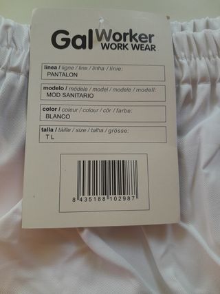 Pantalón blanco GalWorker