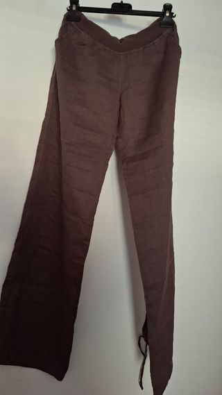 Pantaloni Nunna Lie , tortora XS