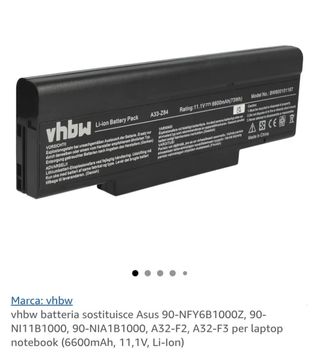 Batteria vhbw Asus 90-NFY6B1000Z