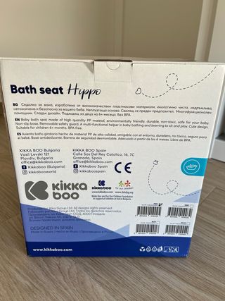 Asiento kikkaboo bañera bebé rosa