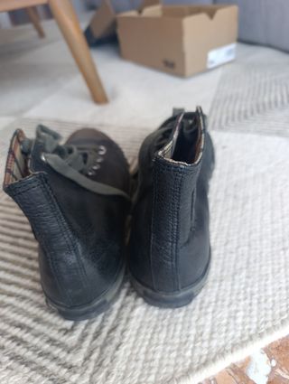 Converse negras piel - Talla 40