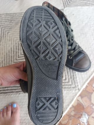 Converse negras piel - Talla 40
