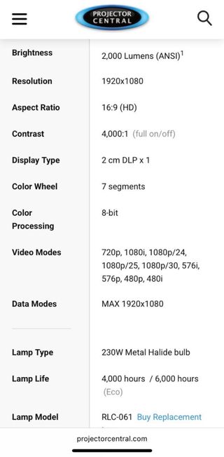 Proyector ViewSonic Pro8200