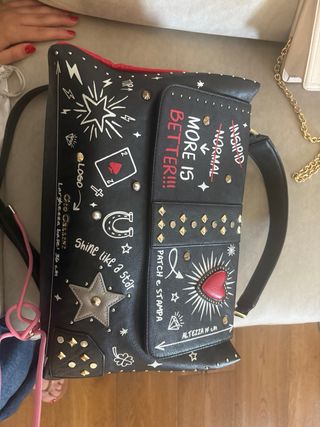 Borsa Gio Cellini - nera e rossa
