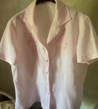 Camicia donna con ricamo a mano