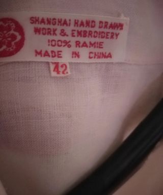 Camicia donna con ricamo a mano