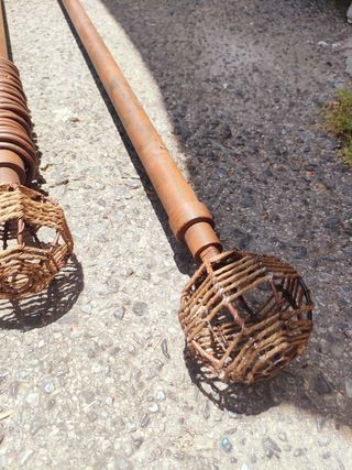 3 Barras Cortina Vintage Metal