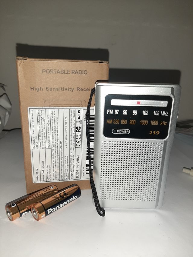 Radio AM/FM Portátil Alta Sensibilidad