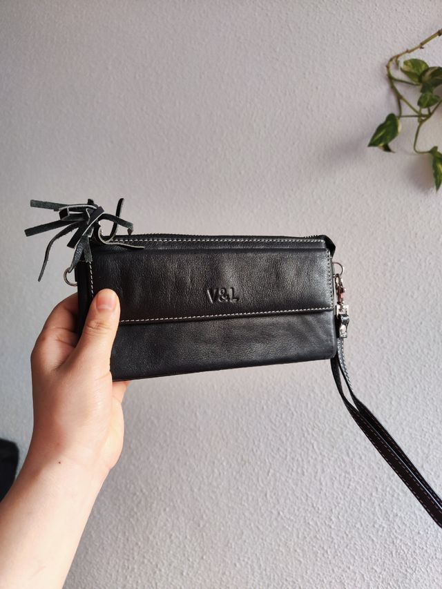 Carteira de Couro V&L Preto