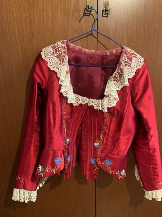 Traje Fallera Adulta Rojo-Negro